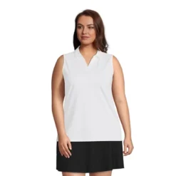 Lands' End Women's Performance Pique Sleeveless Polo -Lands' End Store GUEST 3cd4d800 98d9 4084 b2cd 30d3a9fb8580
