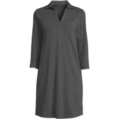 Lands' End Women's Supima Cotton 3/4 Sleeve Polo Dress -Lands' End Store GUEST 3d05893d d3af 42dc b87b 19bb37cb497c
