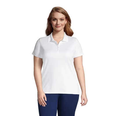 Lands' End Women's Supima Cotton Short Sleeve Polo Shirt 5 Lands' End Women's Supima Cotton Short Sleeve Polo Shirt - Image 5
