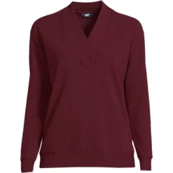 Lands' End Women's Long Sleeve Ottoman Shawl Collar Pullover 7 Lands' End Women's Long Sleeve Ottoman Shawl Collar Pullover -Lands' End Store GUEST 3da4162a 0cb0 4fa9 9c37 fd8bb7fe9c8b