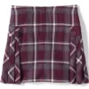 Lands' End School Uniform Girls Side Pleat Plaid Skort Above Knee
