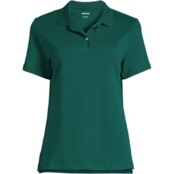 Lands' End School Uniform Women's Short Sleeve Feminine Fit Interlock Polo Shirt -Lands' End Store GUEST 3e44fc0e fb42 4b30 ab49 c7a4860e0ca5