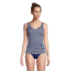 Lands' End Women's Chlorine Resistant Adjustable V-neck Underwire Tankini Swimsuit Top Adjustable Straps -Lands' End Store GUEST 3e6a3de8 3f5c 4e5a aefc 18f286f8e6e7