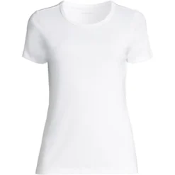 Lands' End Women's Cotton Rib Short Sleeve Crewneck T-shirt 22 Lands' End Women's Cotton Rib Short Sleeve Crewneck T-shirt -Lands' End Store GUEST 3f6829a4 30ad 4426 9c83 5e622bd551f0