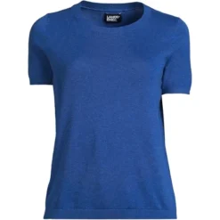 Lands' End Women's Fine Gauge Crew Neck Short Sleeve Tee Sweater -Lands' End Store GUEST 4051fabf 059e 44e5 bd2a 66c4235cfd17