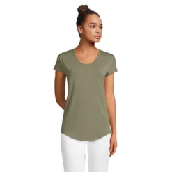 Lands' End Women's Short Sleeve Lightweight Uneck Tshirt -Lands' End Store GUEST 41154e9c 04e3 416a 8945 119e82ea9879