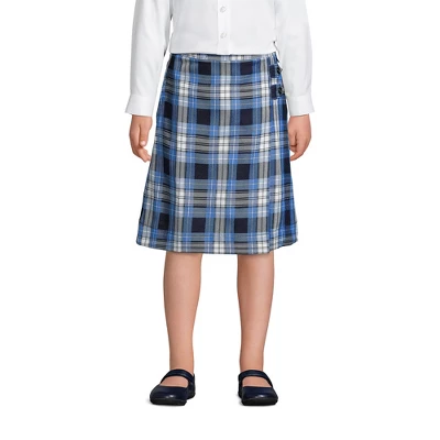 Lands' End Girls Slim Solid A-line Skirt Below The Knee 2 Lands' End Girls Slim Solid A-line Skirt Below The Knee - Image 2