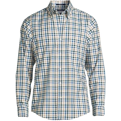 Lands' End Men's Tailored Fit No Iron Twill Long Sleeve Shirt 5 Lands' End Men's Tailored Fit No Iron Twill Long Sleeve Shirt - Image 5