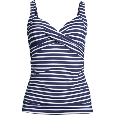 Lands' End Women's Wrap Underwire Tankini Top Swimsuit 6 Lands' End Women's Wrap Underwire Tankini Top Swimsuit - Image 6
