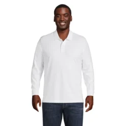 Lands' End Men's Comfort First Long Sleeve Solid Mesh Polo -Lands' End Store GUEST 452100f6 db5d 4bf8 aa9f d6576ad75136