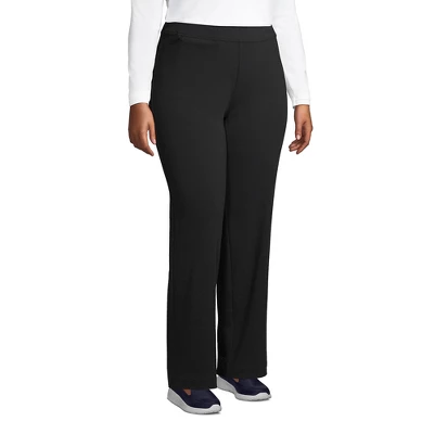 Lands' End Women's Starfish Mid Rise Straight Leg Elastic Waist Pull On Pants 2 Lands' End Women's Starfish Mid Rise Straight Leg Elastic Waist Pull On Pants - Image 2