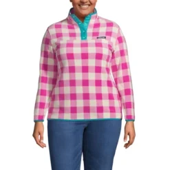 Lands' End Women's Heritage Fleece Snap Neck Pullover -Lands' End Store GUEST 45af4299 c252 4fae a1fa 3e52ca00674c