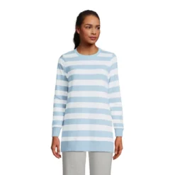 Lands' End Women's Serious Sweats Crewneck Long Sleeve Sweatshirt Tunic -Lands' End Store GUEST 463c4f34 6c2d 4f11 b80d 3d812baa6fd3