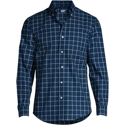 Lands' End Men's Tailored Fit No Iron Twill Long Sleeve Shirt 4 Lands' End Men's Tailored Fit No Iron Twill Long Sleeve Shirt - Image 4