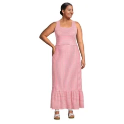 Lands' End Women's Cotton Modal Square Neck Tiered Maxi Dress -Lands' End Store GUEST 484db910 8888 4fef b765 8b28bbfa9b9f