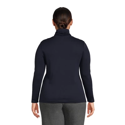 Lands' End Women's Supima Cotton Long Sleeve Turtleneck 1 Lands' End Women's Supima Cotton Long Sleeve Turtleneck