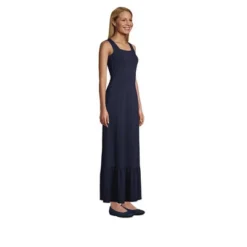 Lands' End Women's Cotton Modal Square Neck Tiered Maxi Dress -Lands' End Store GUEST 489462ad 2a03 41e8 86d2 b7f21d3e19bc