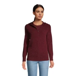 Lands' End Women's Cashmere Front Zip Hoodie Sweater -Lands' End Store GUEST 48a9fa0f f205 4340 92a8 884126c204f9