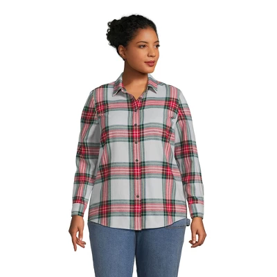 Lands' End Women's Flannel Shirt 11 Lands' End Women's Flannel Shirt - Image 11