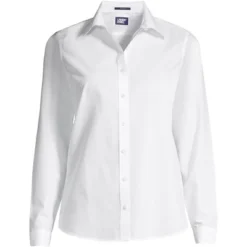 Lands' End Women's Tall No Iron Supima Cotton Long Sleeve Shirt -Lands' End Store GUEST 4a5c2f7c 5aab 457c 8e53 7ab849404ac0 1