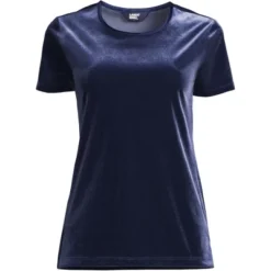 Lands' End Women's Short Sleeve Velvet Crew Neck Top -Lands' End Store GUEST 4acc500a 1c74 455f 93f1 195dc8a70f6d