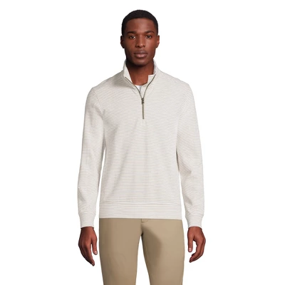 Lands' End Men's Long Sleeve Slub Quarter Zip 2 Lands' End Men's Long Sleeve Slub Quarter Zip - Image 2