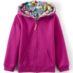 Lands' End Kids High Pile Lined Zip Hoodie -Lands' End Store GUEST 4b282b3f 71d1 4c71 aed9 2cd7e3478c13
