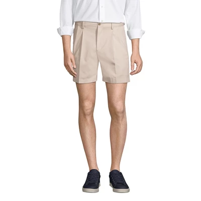 Lands' End Men's Comfort Waist Pleated 6" No Iron Chino Shorts 5 Lands' End Men's Comfort Waist Pleated 6" No Iron Chino Shorts - Image 5