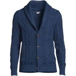 Lands' End Men's Cotton Blend Cable Shawl Cardigan Sweater 7 Lands' End Men's Cotton Blend Cable Shawl Cardigan Sweater -Lands' End Store GUEST 4c9dd63e 5404 4811 a4e6 dd0b83061c62