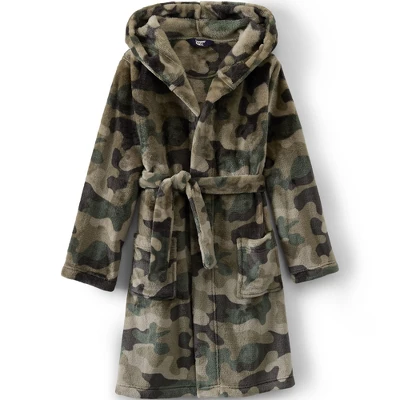Lands' End Kids Hooded Fleece Solid Robe 11 Lands' End Kids Hooded Fleece Solid Robe - Image 11