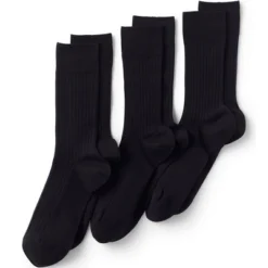 Lands' End Men's Seamless Toe Cotton Rib Dress Socks (3-pack) -Lands' End Store GUEST 4ffdea88 ebb6 4db1 97c4 0d941b8c380c