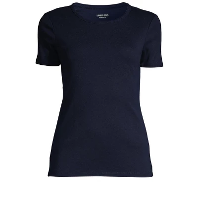 Lands' End Women's Tall All Cotton Short Sleeve Crewneck T-shirt 4 Lands' End Women's Tall All Cotton Short Sleeve Crewneck T-shirt - Image 4