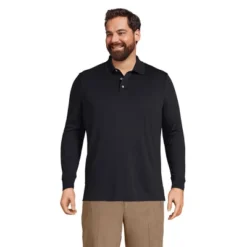 Lands' End Men's Long Sleeve Super Soft Supima Polo Shirt -Lands' End Store GUEST 51159090 7202 4253 87f3 685167136906