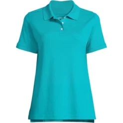 Lands' End School Uniform Women's Short Sleeve Interlock Polo Shirt -Lands' End Store GUEST 51454b84 4492 4f20 a751 05db1191eb7c