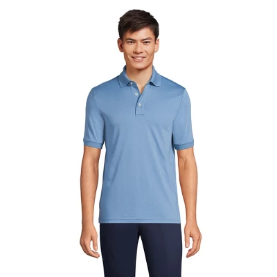 Lands' End Men's Short Sleeve Super Soft Supima Polo Shirt 13 Lands' End Men's Short Sleeve Super Soft Supima Polo Shirt - Image 13