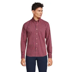 Lands' End Men's Traditional Fit Comfort-First Shirt With Coolmax Printed 16 Lands' End Men's Traditional Fit Comfort-First Shirt With Coolmax Printed -Lands' End Store GUEST 517474c4 6435 40f0 8734 d347c92682e3