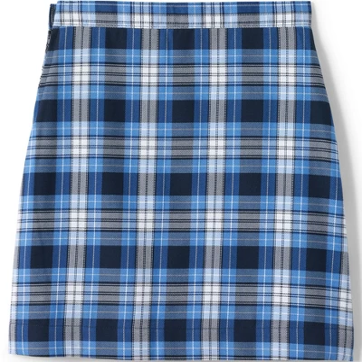 Lands' End Girls Slim Solid A-line Skirt Below The Knee 1 Lands' End Girls Slim Solid A-line Skirt Below The Knee