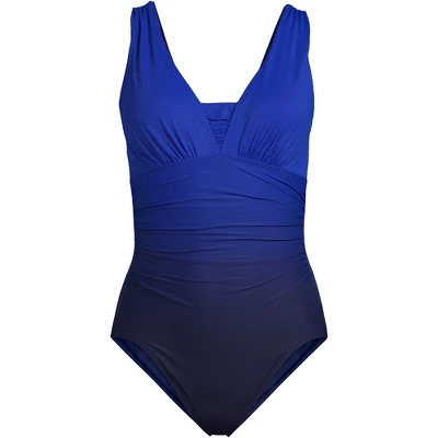 Lands' End Women's SlenderSuit Grecian Tummy Control Chlorine Resistant One Piece Swimsuit 11 Lands' End Women's SlenderSuit Grecian Tummy Control Chlorine Resistant One Piece Swimsuit - Image 11