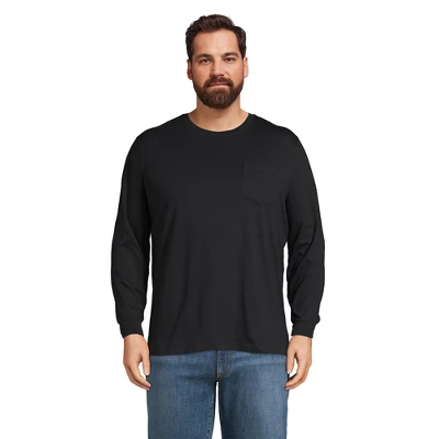 Lands' End Men's Super-T Long Sleeve T-Shirt With Pocket 6 Lands' End Men's Super-T Long Sleeve T-Shirt With Pocket - Image 6