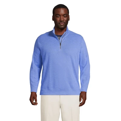 Lands' End Men's Long Sleeve Slub Quarter Zip 4 Lands' End Men's Long Sleeve Slub Quarter Zip - Image 4