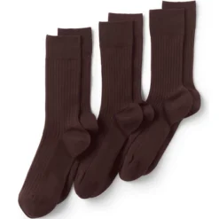 Lands' End Men's Seamless Toe Cotton Rib Dress Socks (3-pack) -Lands' End Store GUEST 53a364e9 f595 4efc bcf3 3044b060a75e