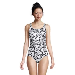 Lands' End Women's Long Chlorine Resistant Scoop Neck Soft Cup Tugless Sporty One Piece Swimsuit -Lands' End Store GUEST 54090cda 3220 4a5c 8455 574da4775992