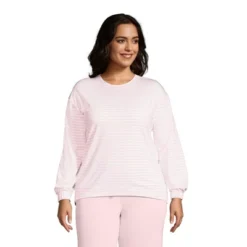 Lands' End Women's Lounge Long Sleeve Pajama Sweatshirt -Lands' End Store GUEST 55eb9d5c 69e9 461b aa5f aad32404d7ad