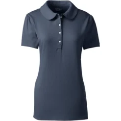 Lands' End School Uniform Women's Short Sleeve Peter Pan Collar Polo Shirt -Lands' End Store GUEST 56f72e3f dd73 4e72 a452 03e03e1b614c