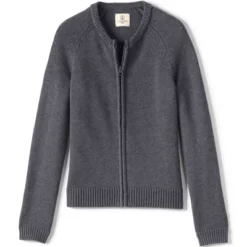 Lands' End School Uniform Girls Cotton Modal Zip-front Cardigan Sweater 10 Lands' End School Uniform Girls Cotton Modal Zip-front Cardigan Sweater -Lands' End Store GUEST 56fba068 4618 4389 8255 3f9f54e15066
