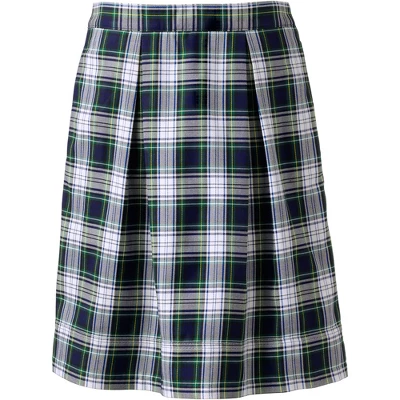 Lands' End School Uniform Women's Plaid Pleated Skort Top Of Knee 6 Lands' End School Uniform Women's Plaid Pleated Skort Top Of Knee - Image 6