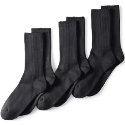 Lands' End Men's Crew Socks 3 Pack -Lands' End Store GUEST 58796ad1 657a 407f 9f9a a4560efb80b2
