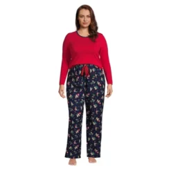Lands' End Women's Pajama Set Knit Long Sleeve T-Shirt And Flannel Pants 12 Lands' End Women's Pajama Set Knit Long Sleeve T-Shirt And Flannel Pants -Lands' End Store GUEST 58f00ba0 73b1 49ff b799 43d9edf16cbf