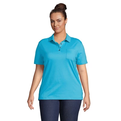 Lands' End Women's Short Sleeve Super T Polo 6 Lands' End Women's Short Sleeve Super T Polo - Image 6