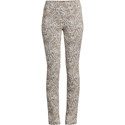 Lands' End Women's Tall Starfish Mid Rise Slim Leg Elastic Waist Pull On Pants 9 Lands' End Women's Tall Starfish Mid Rise Slim Leg Elastic Waist Pull On Pants - Image 9